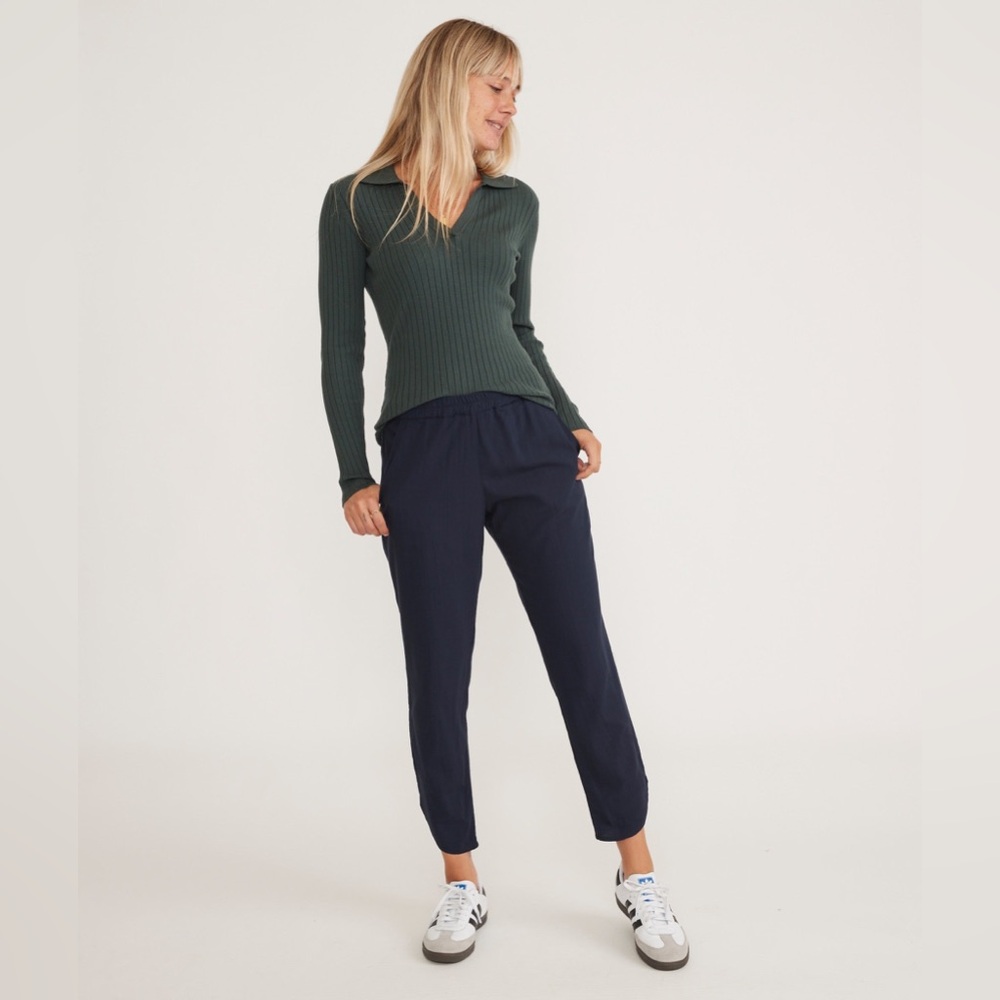 Marine Layer Allison Pants Navy, Size L